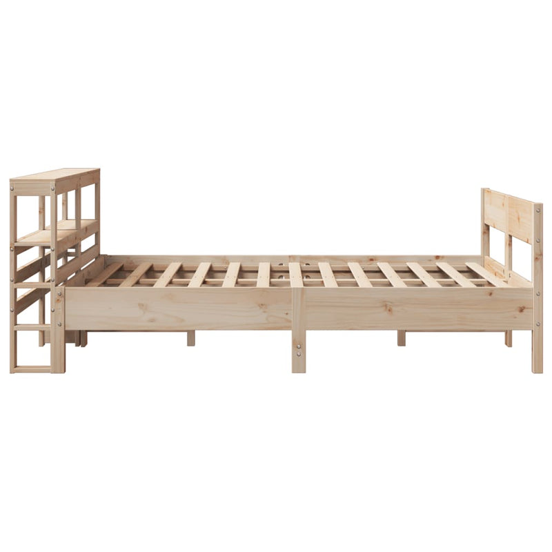 vidaXL tömör fenyőfa ágy matrac nélkül 150x200 cm