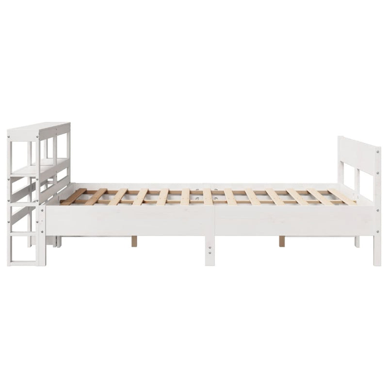 vidaXL fehér tömör fenyőfa ágy matrac nélkül 150 x 200 cm