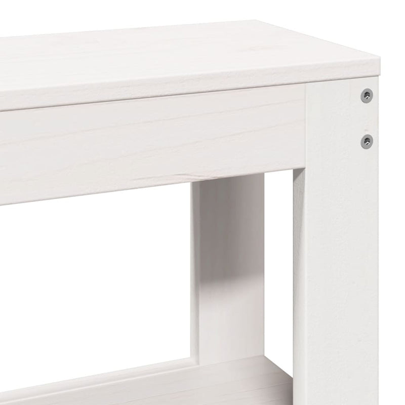 vidaXL fehér tömör fenyőfa ágy matrac nélkül 150 x 200 cm