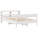 vidaXL fehér tömör fenyőfa ágy matrac nélkül 120 x 200 cm