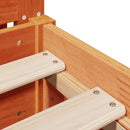 vidaXL viaszbarna tömör fenyőfa ágy matrac nélkül 90 x 200 cm