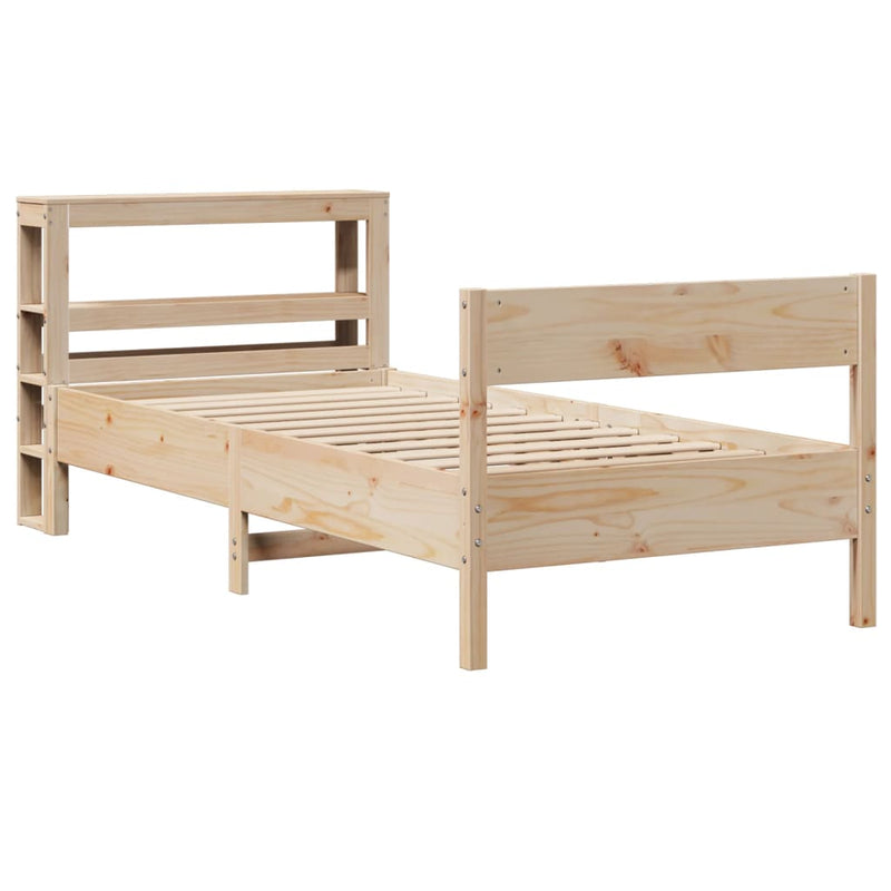 vidaXL tömör fenyőfa ágykeret matrac nélkül 90 x 190 cm