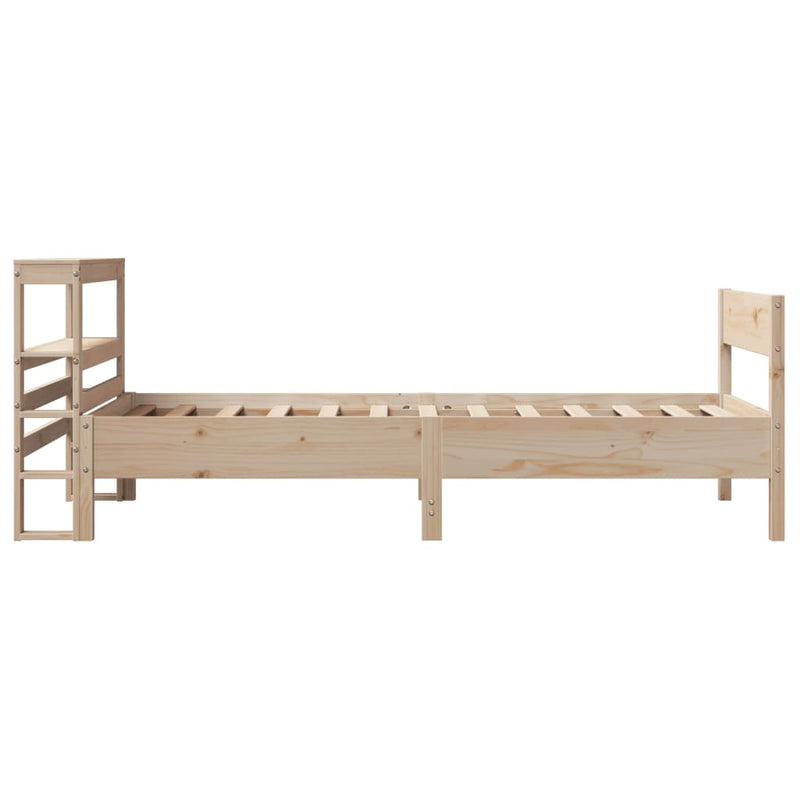 vidaXL tömör fenyőfa ágykeret matrac nélkül 90 x 190 cm