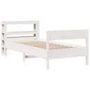 vidaXL fehér tömör fenyőfa ágy matrac nélkül 75 x 190 cm