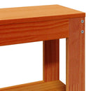 vidaXL viaszbarna tömör fenyőfa ágy matrac nélkül 75 x 190 cm