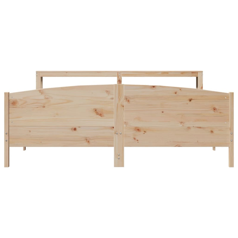 vidaXL tömör fenyőfa ágy matrac nélkül 200 x 200 cm
