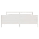 vidaXL fehér tömör fenyőfa ágy matrac nélkül 180 x 200 cm