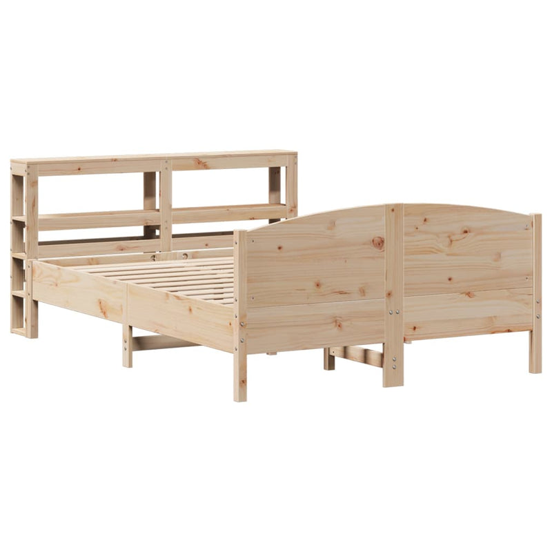 vidaXL tömör fenyőfa ágy matrac nélkül 140 x 190 cm