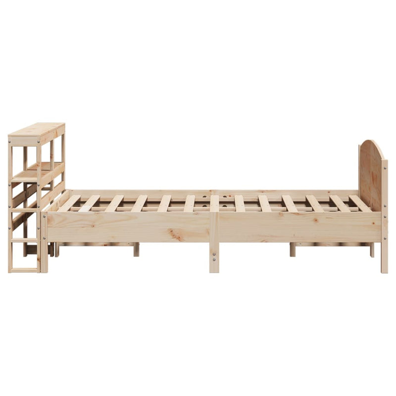 vidaXL tömör fenyőfa ágy matrac nélkül 140 x 190 cm