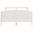 vidaXL fehér tömör fenyőfa ágy matrac nélkül 140x190 cm