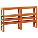 vidaXL viaszbarna tömör fenyőfa ágy matrac nélkül 135 x 190 cm