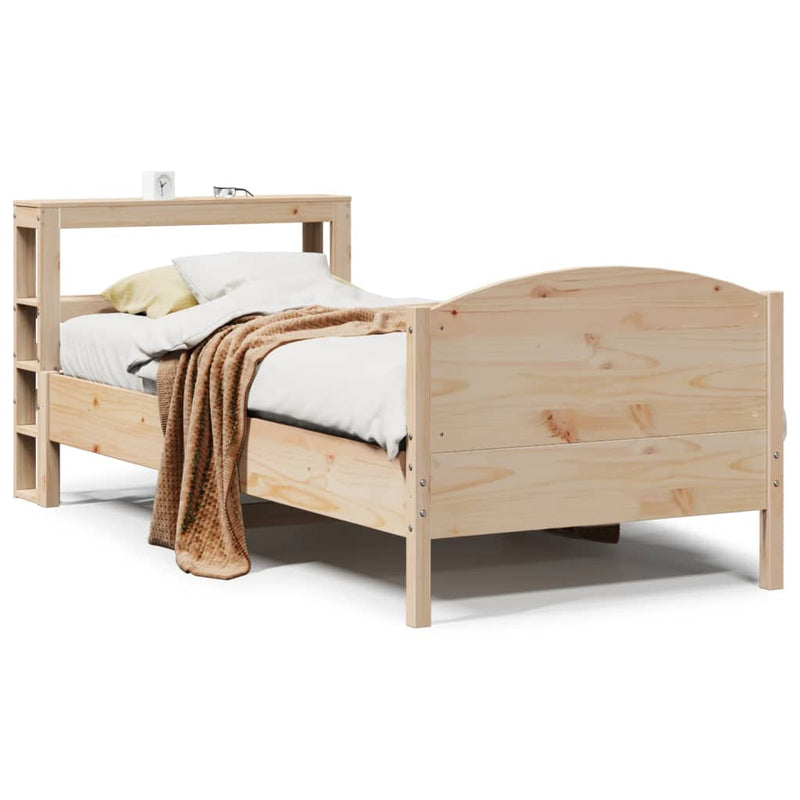 vidaXL tömör fenyőfa ágy matrac nélkül 100 x 200 cm