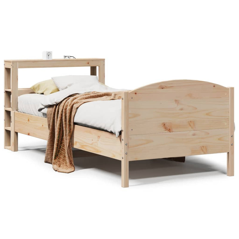 vidaXL tömör fenyőfa ágy matrac nélkül 90 x 200 cm