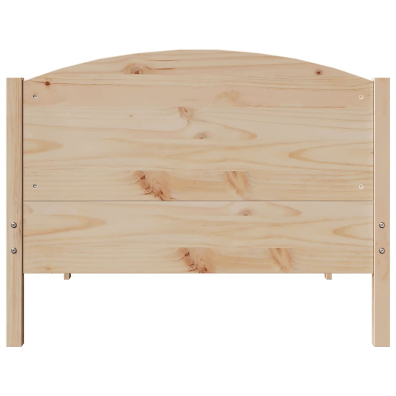 vidaXL tömör fenyőfa ágy matrac nélkül 90 x 200 cm