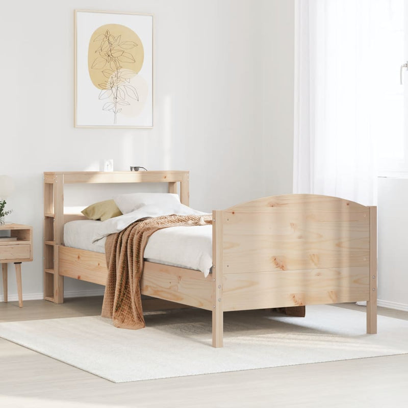 vidaXL tömör fenyőfa ágy matrac nélkül 90 x 200 cm
