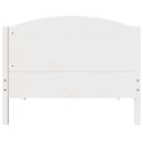 vidaXL fehér tömör fenyőfa ágy matrac nélkül 90 x 200 cm