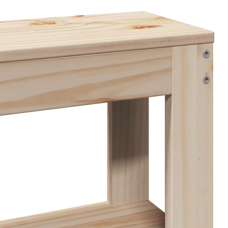 vidaXL tömör fenyőfa ágy matrac nélkül 75 x 190 cm