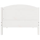 vidaXL fehér tömör fenyőfa ágy matrac nélkül 75 x 190 cm
