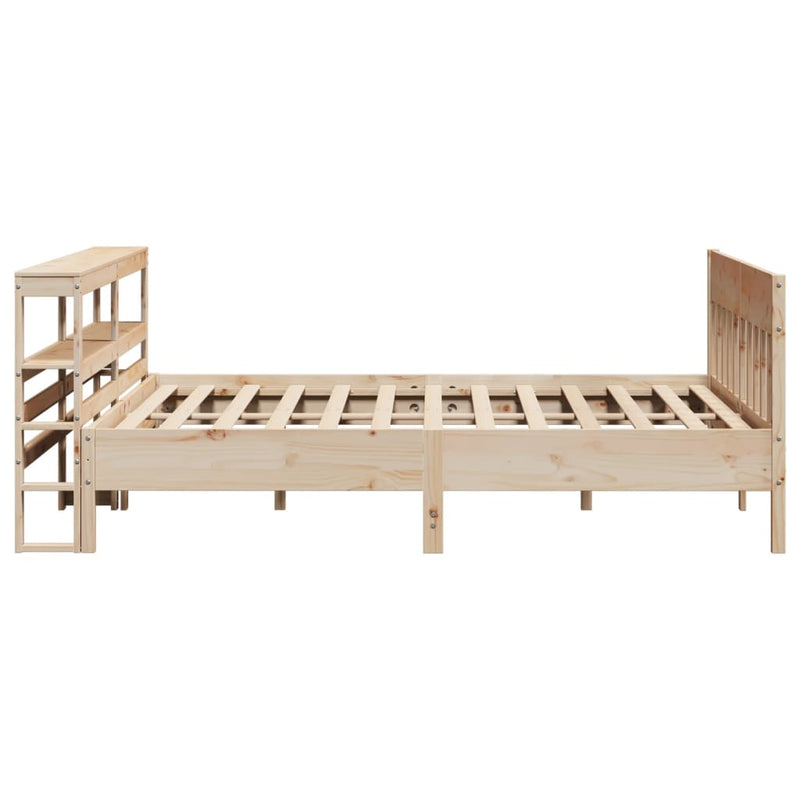 vidaXL tömör fenyőfa ágy matrac nélkül 200 x 200 cm