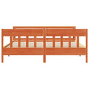 vidaXL viaszbarna tömör fenyőfa ágy matrac nélkül 180 x 200 cm