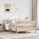 vidaXL tömör fenyőfa ágy matrac nélkül 150x200 cm