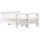 vidaXL fehér tömör fenyőfa ágy matrac nélkül 150 x 200 cm