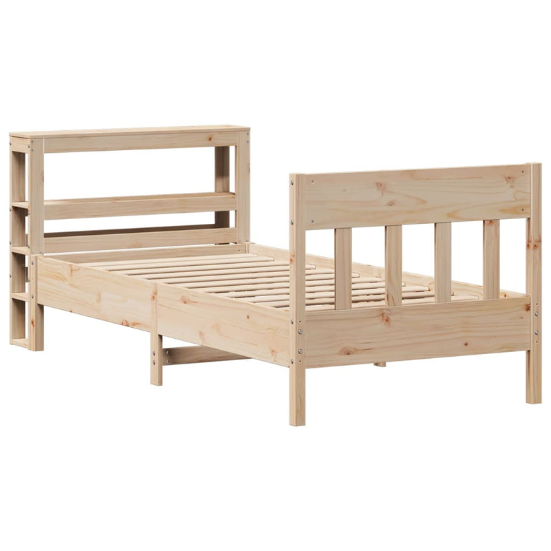 vidaXL tömör fenyőfa ágy matrac nélkül 90 x 200 cm