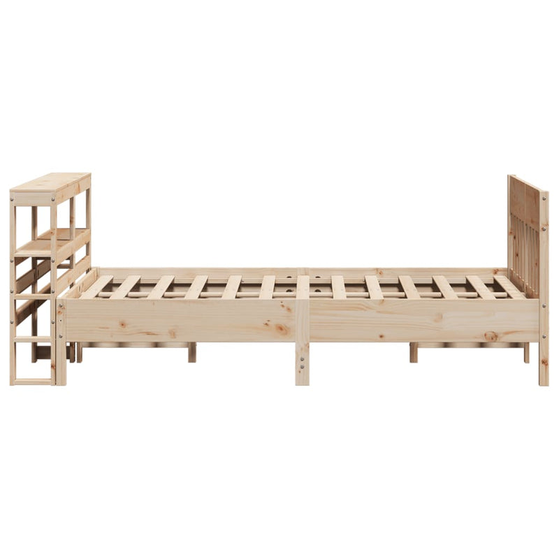 vidaXL tömör fenyőfa ágy matrac nélkül 140 x 190 cm