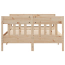 vidaXL tömör fenyőfa ágy matrac nélkül 120 x 190 cm