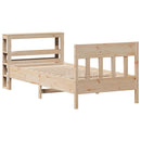 vidaXL tömör fenyőfa ágykeret matrac nélkül 90 x 190 cm