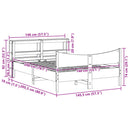 vidaXL fehér tömör fenyőfa ágykeret fejtámlával 140 x 200 cm
