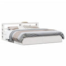 vidaXL fehér tömör fenyőfa ágykeret fejtámlával 200 x 200 cm