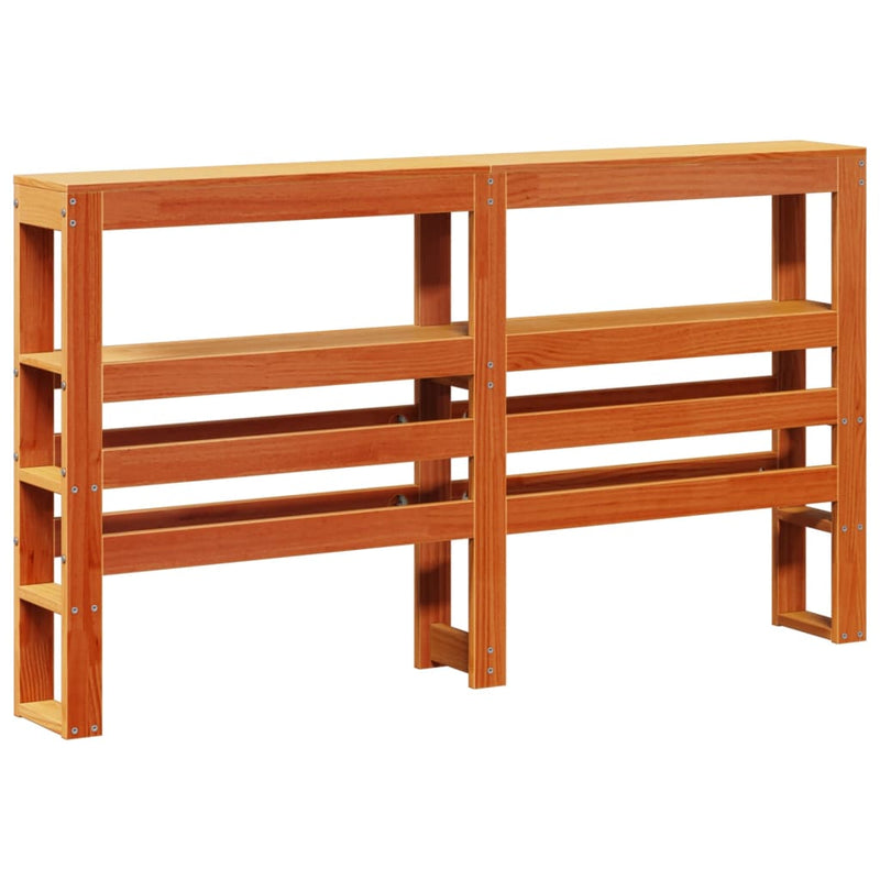 vidaXL viaszbarna tömör fenyőfa ágy matrac nélkül 160 x 200 cm