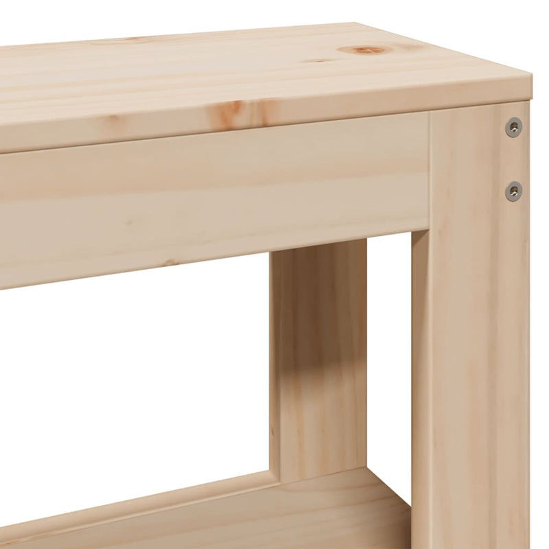 vidaXL tömör fenyőfa ágy matrac nélkül 75 x 190 cm