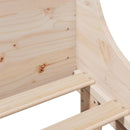 vidaXL tömör fenyőfa ágy matrac nélkül 180 x 200 cm