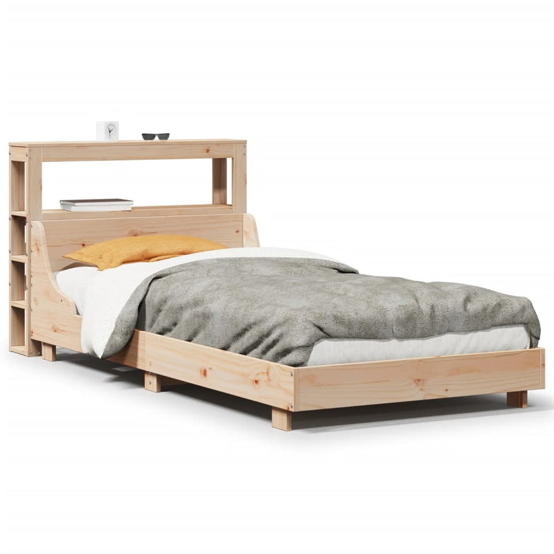 vidaXL tömör fenyőfa ágy matrac nélkül 100 x 200 cm