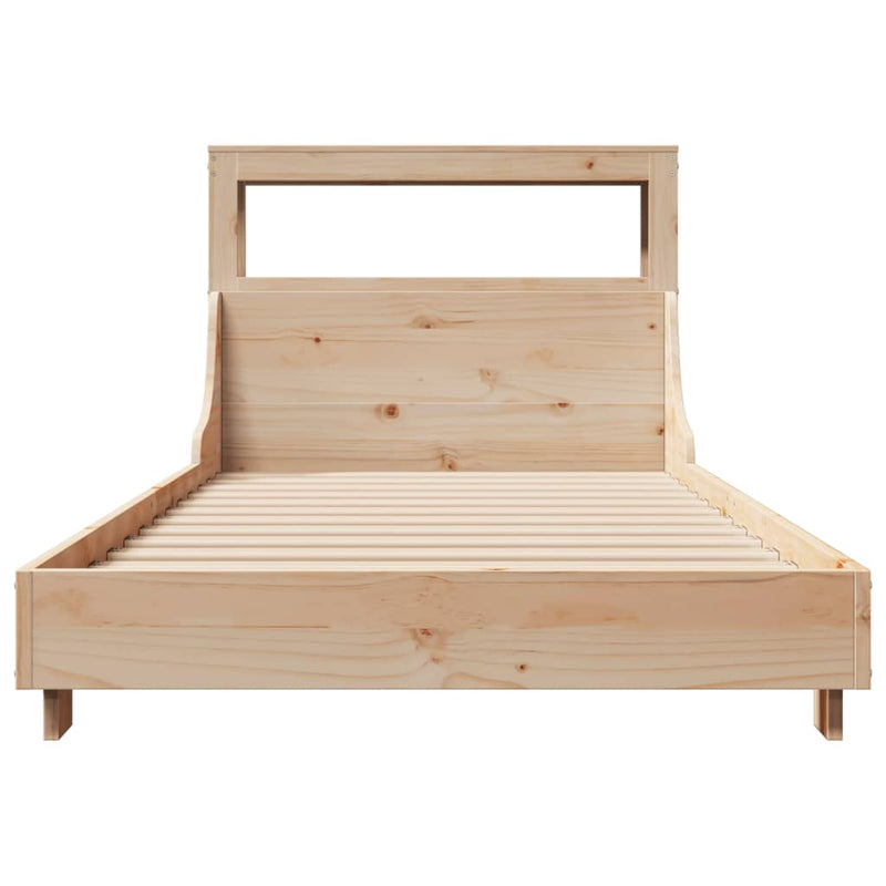 vidaXL tömör fenyőfa ágy matrac nélkül 100 x 200 cm