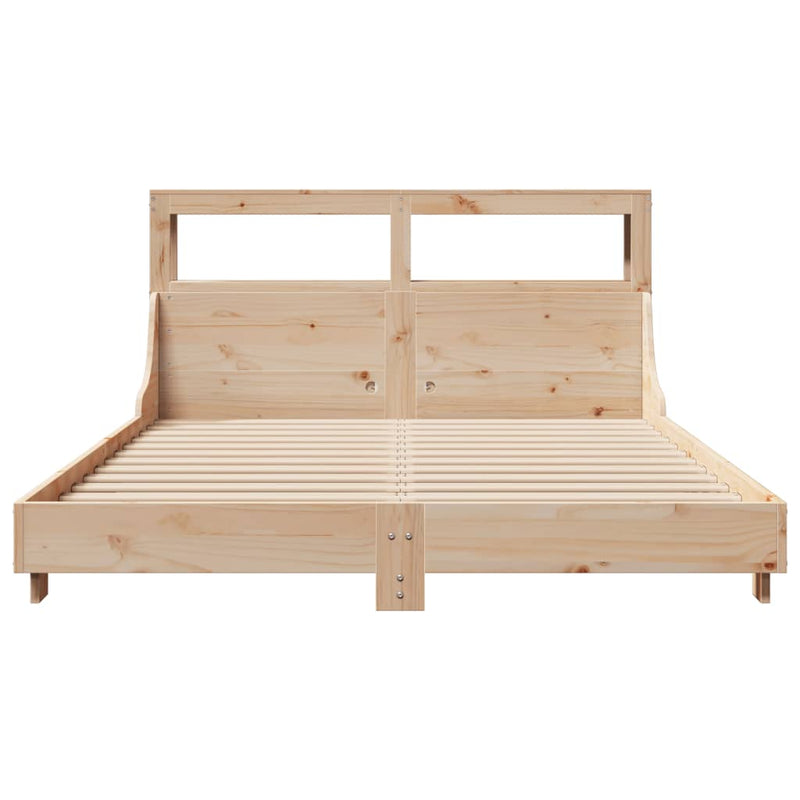 vidaXL tömör fenyőfa ágy matrac nélkül 140 x 190 cm