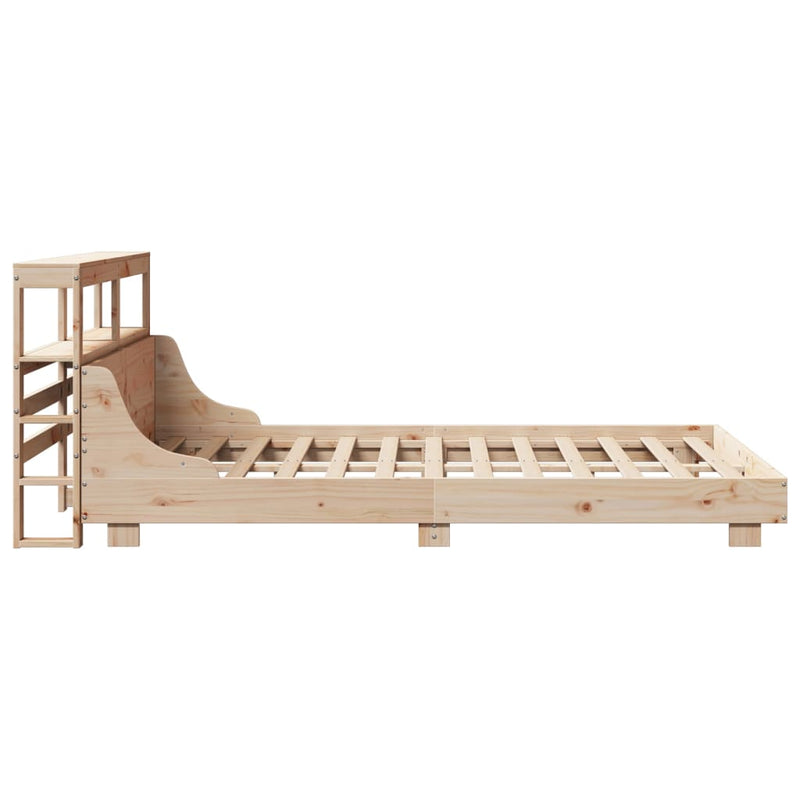 vidaXL tömör fenyőfa ágy matrac nélkül 140 x 190 cm