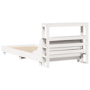 vidaXL fehér tömör fenyőfa ágy matrac nélkül 75 x 190 cm