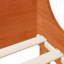 vidaXL viaszbarna tömör fenyőfa ágy matrac nélkül 75 x 190 cm