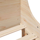 vidaXL tömör fenyőfa ágy matrac nélkül 150x200 cm