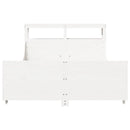 vidaXL fehér tömör fenyőfa ágy matrac nélkül 140 x 200 cm