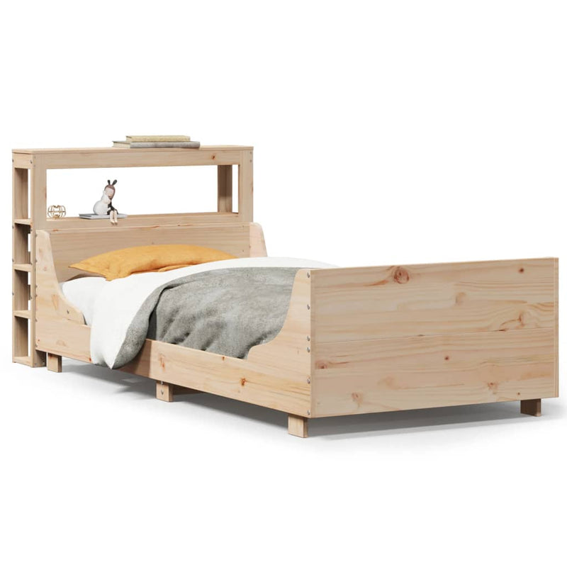 vidaXL tömör fenyőfa ágy matrac nélkül 100 x 200 cm