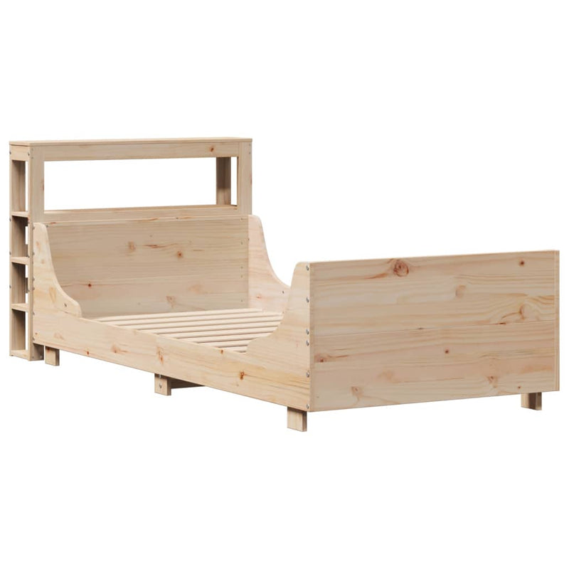 vidaXL tömör fenyőfa ágy matrac nélkül 100 x 200 cm