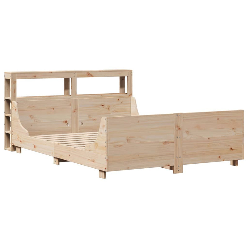 vidaXL tömör fenyőfa ágy matrac nélkül 140 x 190 cm