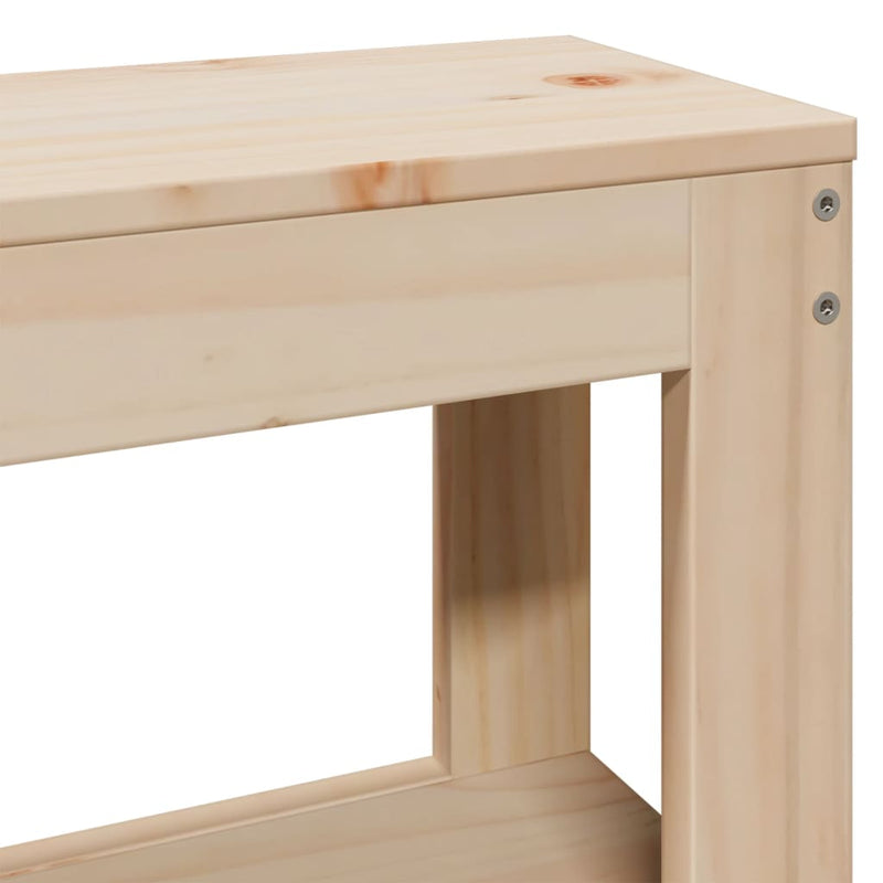 vidaXL tömör fenyőfa ágy matrac nélkül 75 x 190 cm