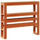 vidaXL viaszbarna tömör fenyőfa ágy matrac nélkül 90 x 200 cm