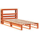 vidaXL viaszbarna tömör fenyőfa ágy matrac nélkül 100 x 200 cm