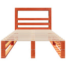 vidaXL viaszbarna tömör fenyőfa ágy matrac nélkül 100 x 200 cm